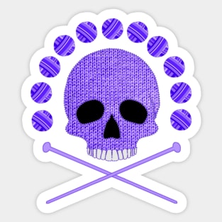 Wool Skull Sticker